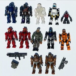 LEGO Halo Mega Bloks Covenant Brute Jungle Trooper UNSC ODST Elites Set 12